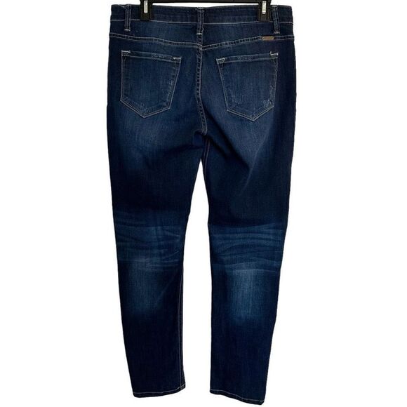 Kancan KC7205D Dark Wish Mid Rise Distressed Skinny Jeans - Picture 2 of 7